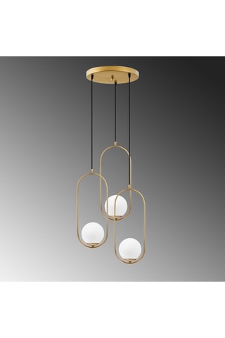 Suspension - Doré - 3 x 40 W