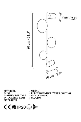 Applique murale - Noir
