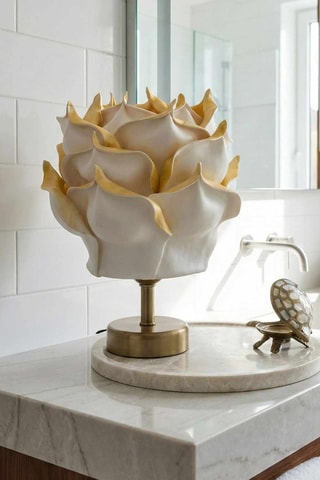 Lampe à poser - Blanc et doré - 5 W