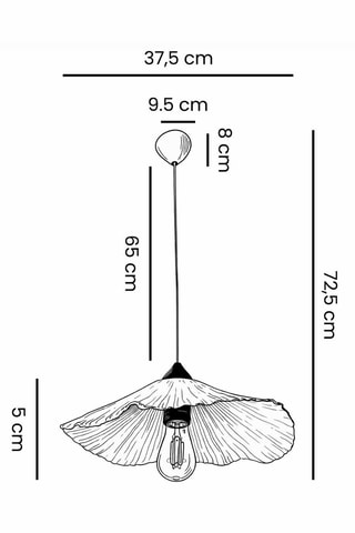 Candeeiro suspenso - Branco - 40 W