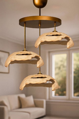 Suspension - Doré - 3 x 40 W