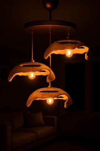 Suspension - Doré - 3 x 40 W