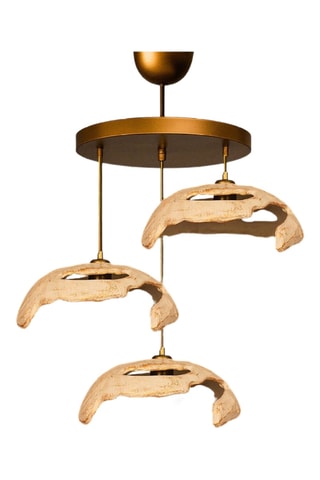 Suspension - Doré - 3 x 40 W