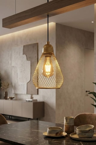 Suspension Berk - Doré - 40 W