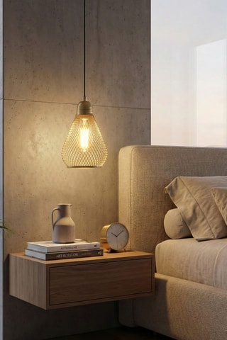 Suspension Berk - Doré - 40 W