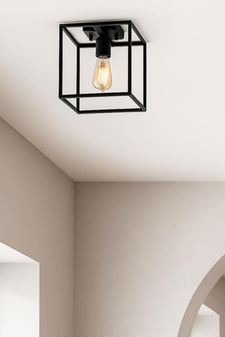 Plafonnier Kafes - Noir - 40 W