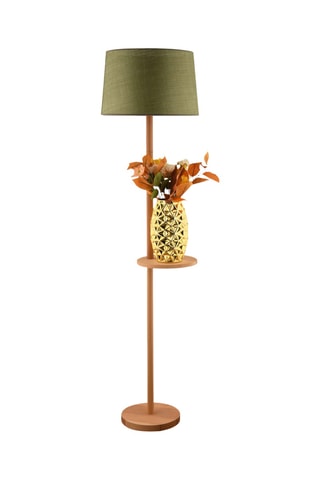 Lampadaire en bois - Marron - 40 W