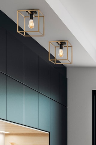 Plafonnier Kafes - Doré - 40 W