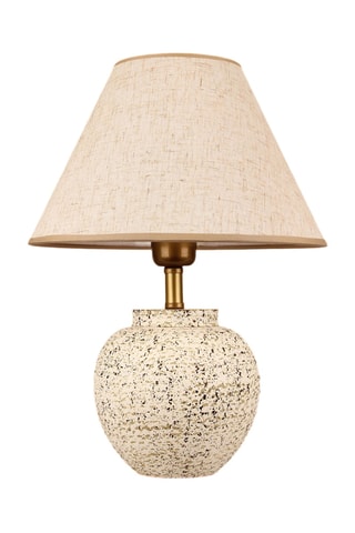Lampe à poser en céramique - Beige - 40 W