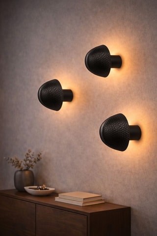 Applique murale Petek - Noir - 10 W