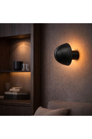 Applique murale Petek - Noir - 10 W