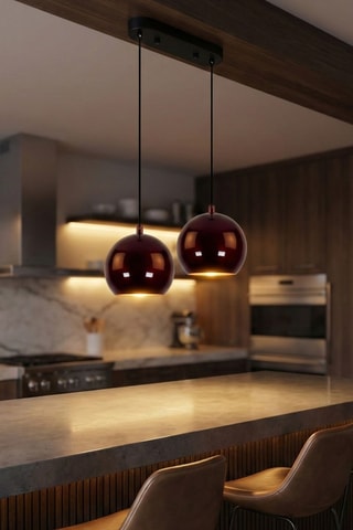 Suspension Orbit - Marron - 2 x 40 W