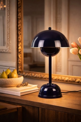 Lampe à poser Eylul - Bleu marine - 40 W