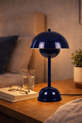 Lampe à poser Eylul - Bleu marine - 40 W