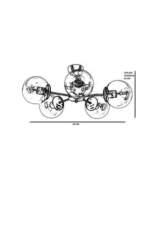 Suspension - Fumé - 5 x 60 W