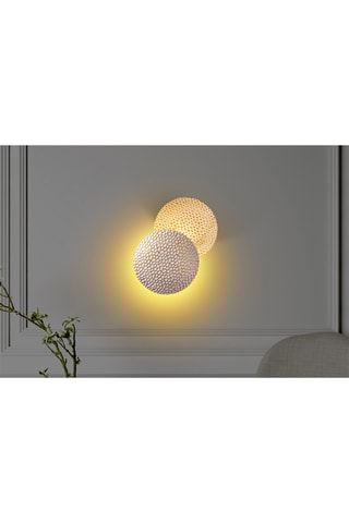 Applique murale LED Yosma - Blanc et doré - 5 W