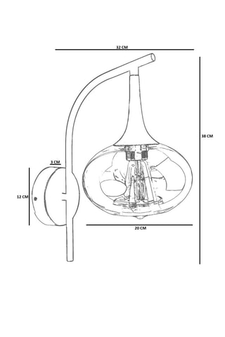 Applique murale - Noir - 40 W