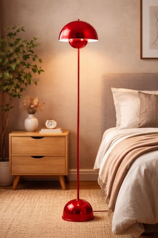 Lampadaire Eylul - Rouge - 40 W