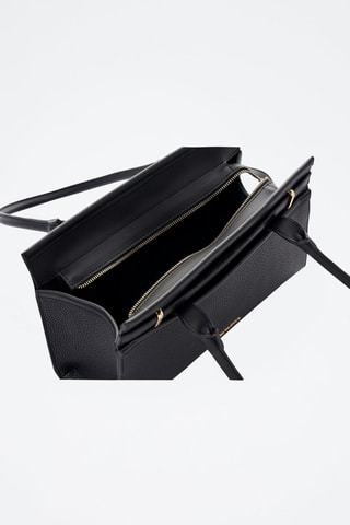 Sac porté épaule en cuir Viterbo - Noir