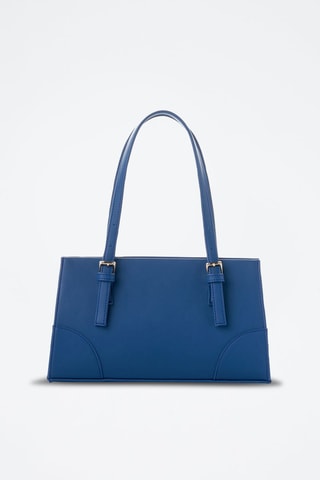 Sac porté épaule en cuir Barletta - Bleu