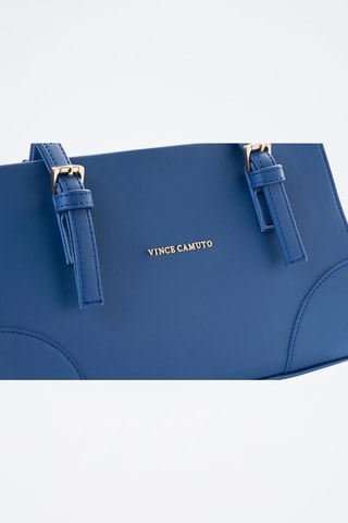 Sac porté épaule en cuir Barletta - Bleu