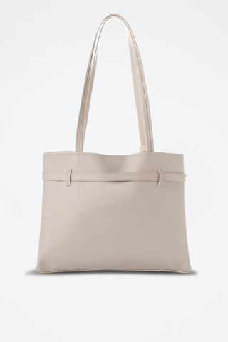 Sac porté épaule en cuir Catania - Blanc