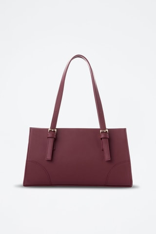 Sac porté épaule en cuir Barletta - Bordeaux