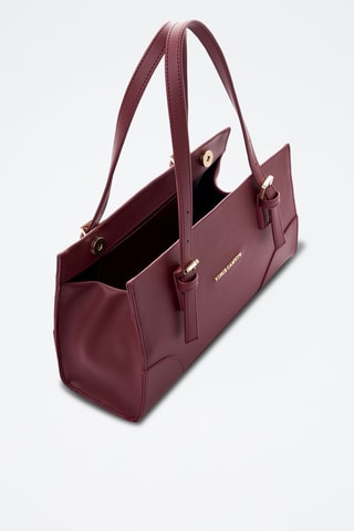 Sac porté épaule en cuir Barletta - Bordeaux