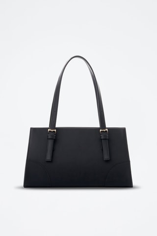 Sac porté épaule en cuir Barletta - Noir