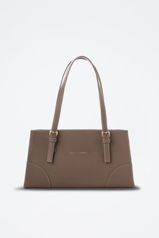 Sac porté épaule en cuir Barletta - Marron