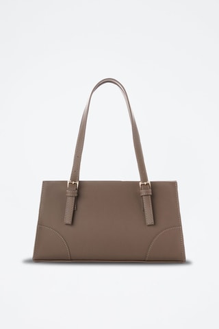 Sac porté épaule en cuir Barletta - Marron