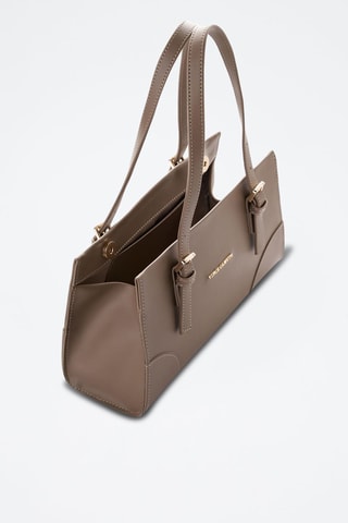 Sac porté épaule en cuir Barletta - Marron