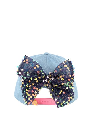 Cappellino in jeans - Blu