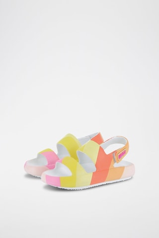 Sandali - Arancione e verde chiaro