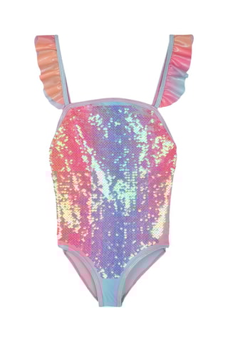 Costume intero dip and dye - Fucsia e malva