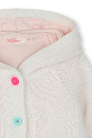 Cardigan con cappuccio - Ecrù