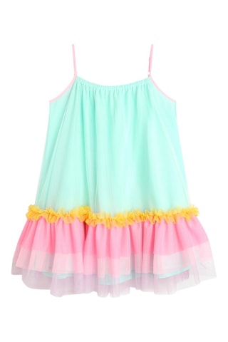 Abito con volant - Verde - Billieblush