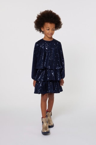 Abito con volant - Blu elettrico - Billieblush