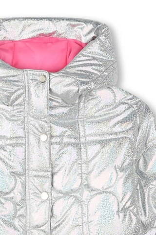 Anorak con capucha - Plateado - Billieblush