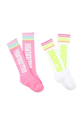 2 paia di calze - Rosa e bianco