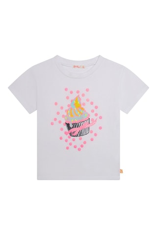 T-shirt e bracciale - Bianco e rosa - Billieblush