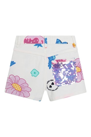 Short - Blanco y rosa