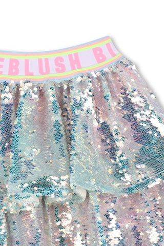 Falda avolantada - Plateado