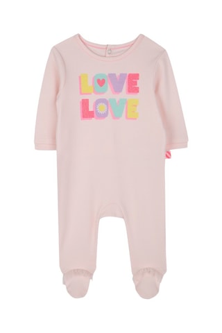 Tutina e berretto in cotone bio - Rosa cipria