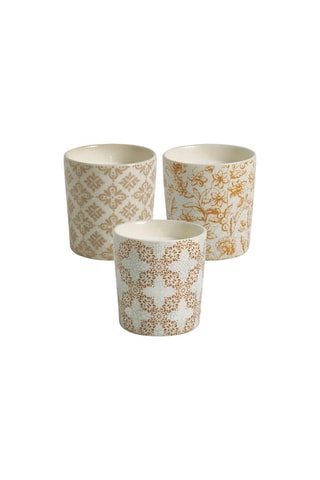 3 bougies parfumées en céramique Jardins de Sintra - Citronnelle - 190 g