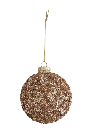 Coffret de 3 boules décoratives Comète pailletées - 25 x 8,2 x 8,3 cm