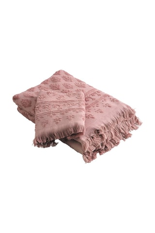 Serviette de bain Petite Indienne - Rose - 70 x 140 cm