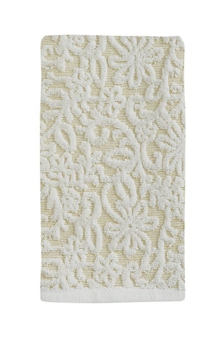 Serviette invité Fils d’or - Beige - 24 x 1 x 16 cm