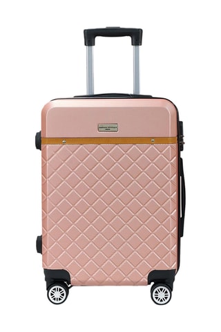 Grote Trolley Odeon (L) - 75 cm  - Roze en goudkleurig
