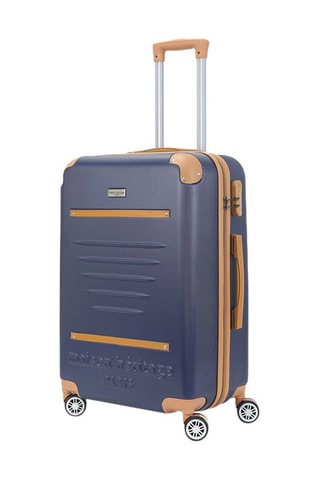 Handbagagetrolley Trocadero (S) - 55 cm  - Beige, blauw, bruin en zilverkleurig